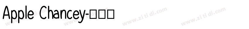 Apple Chancey字体转换